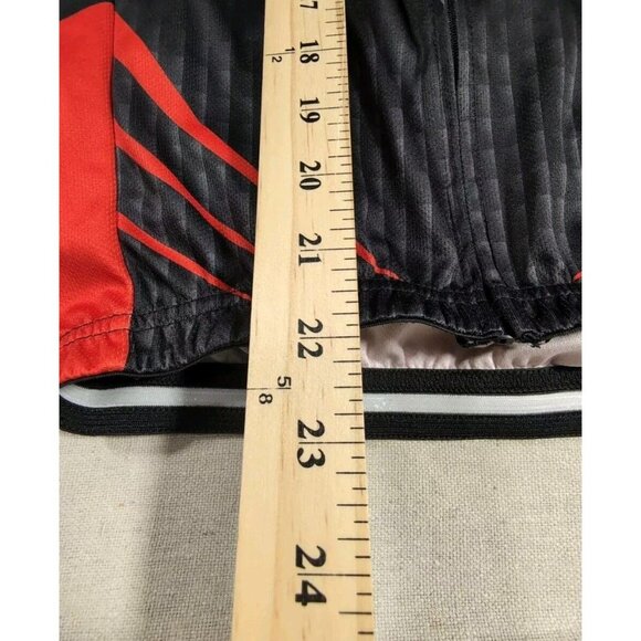 Cycling Jersey Mens Small Black Red Moxilyn Full Zip Short Sleeve Bicycle Racing - Picture 9 of 10